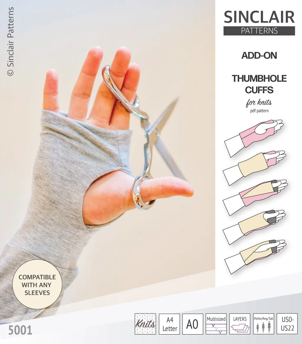 Thumbhole cuffs pack add on (PDF)