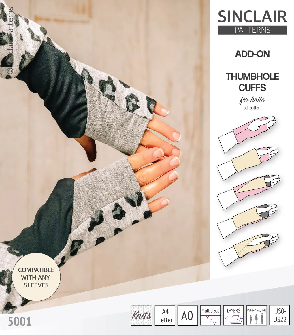 Thumbhole cuffs pack add on (PDF)