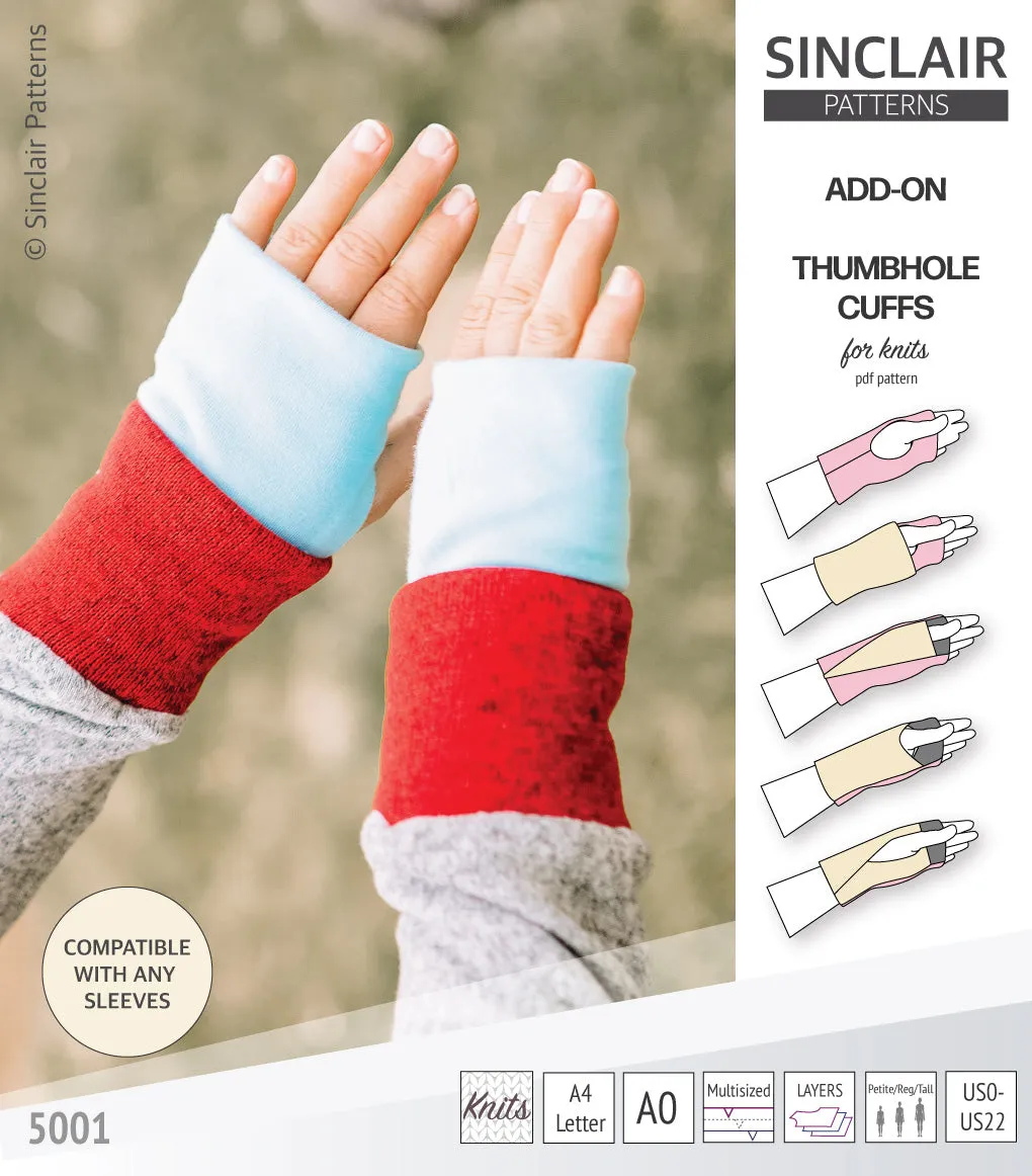 Thumbhole cuffs pack add on (PDF)