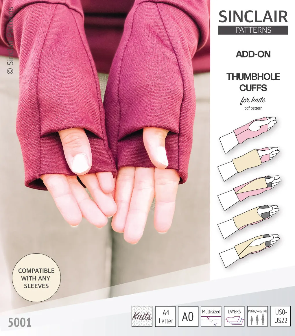 Thumbhole cuffs pack add on (PDF)