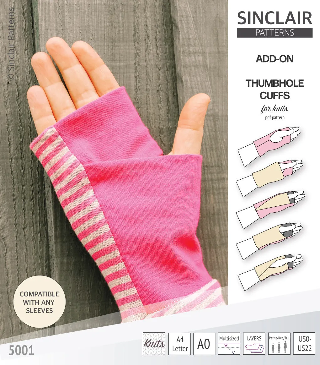 Thumbhole cuffs pack add on (PDF)
