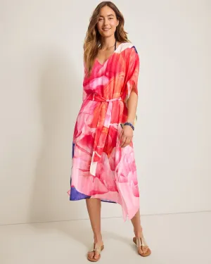 Tommy Bahama Artist Series Belted Caftan Cover Up - Touch Of Pink