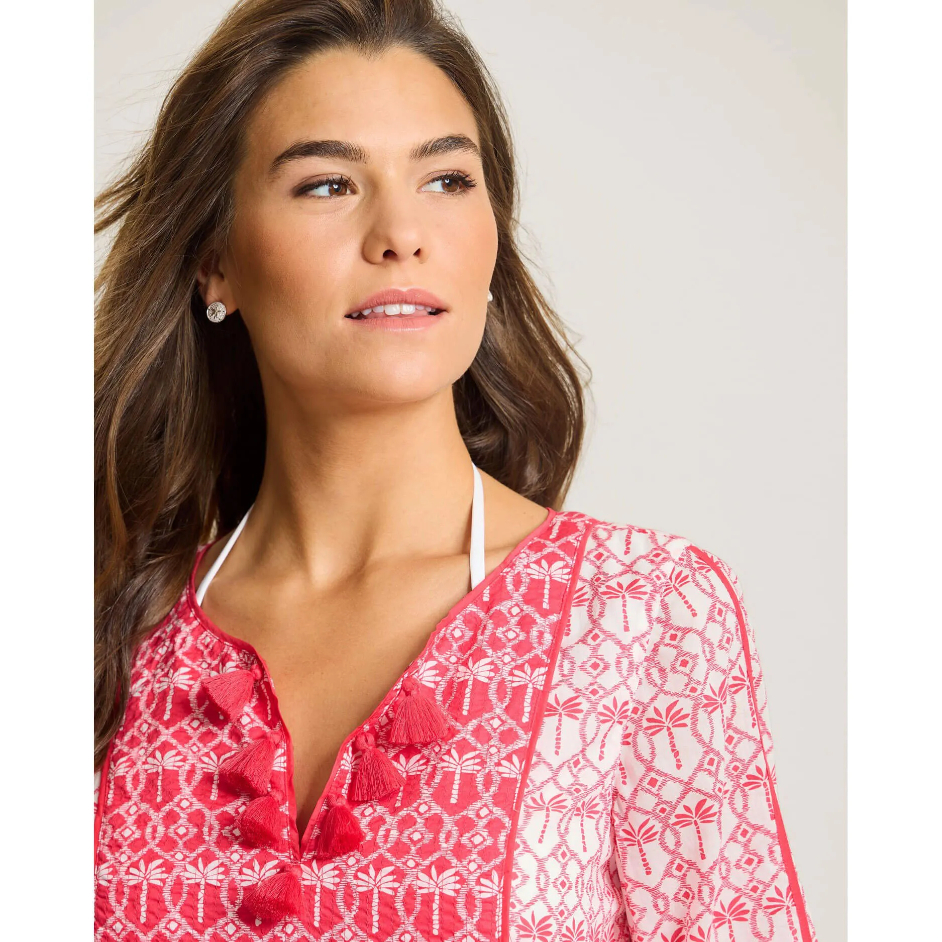 Tommy Bahama Catalina Coast Palm Dress Cover Up - Coral Coast