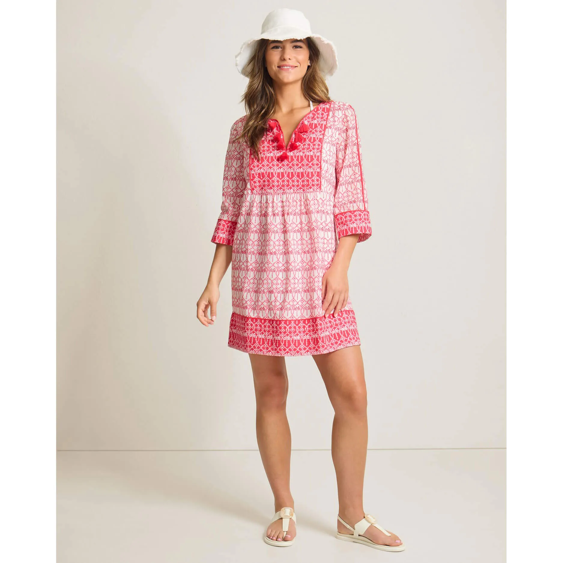 Tommy Bahama Catalina Coast Palm Dress Cover Up - Coral Coast