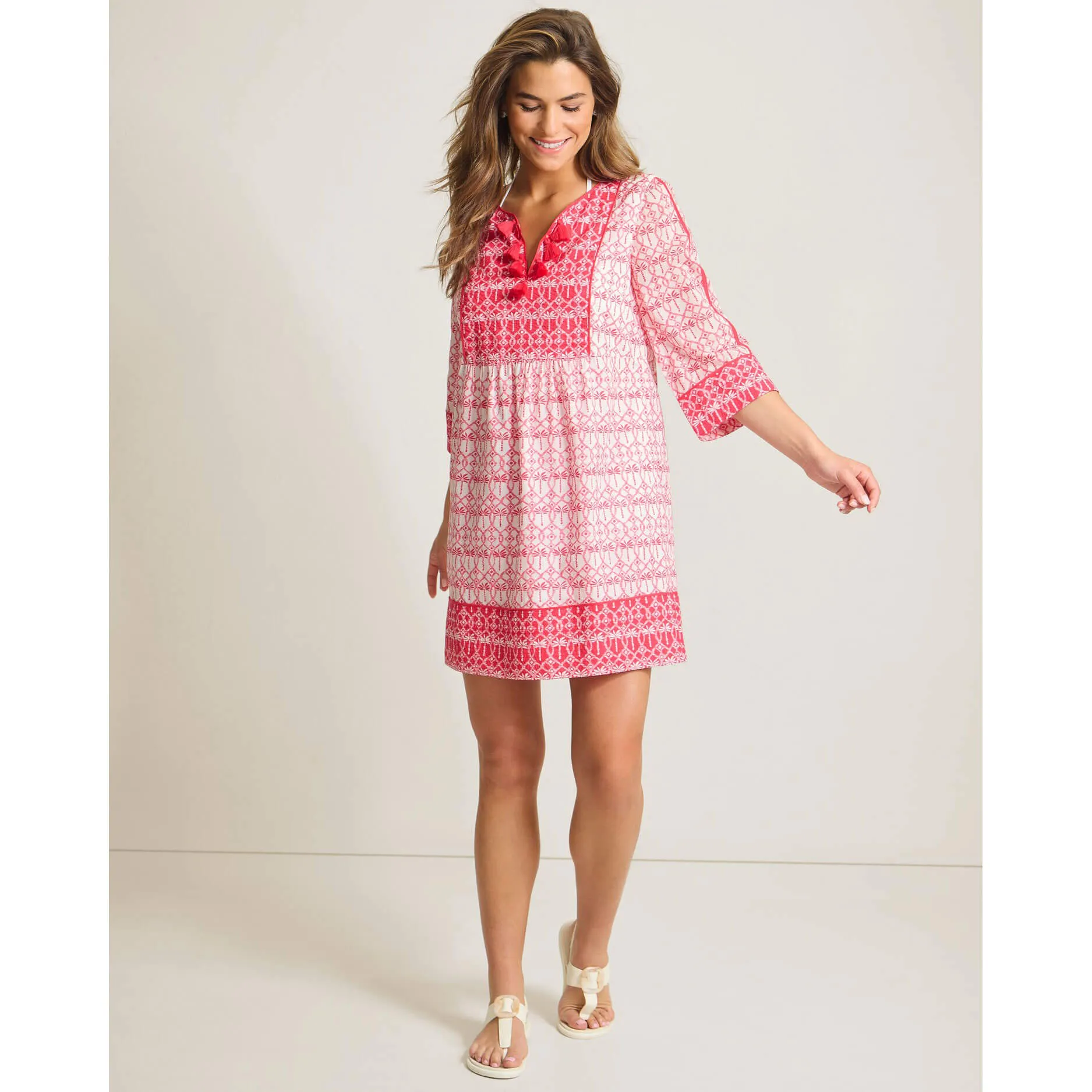 Tommy Bahama Catalina Coast Palm Dress Cover Up - Coral Coast