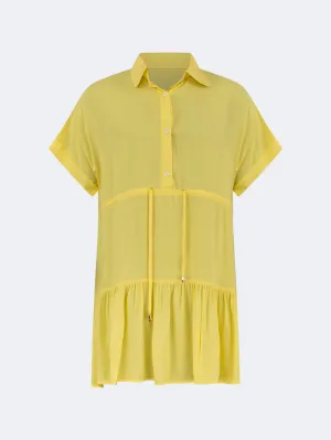 Top Ten Chic Women Beach  Linen Dress Yellow