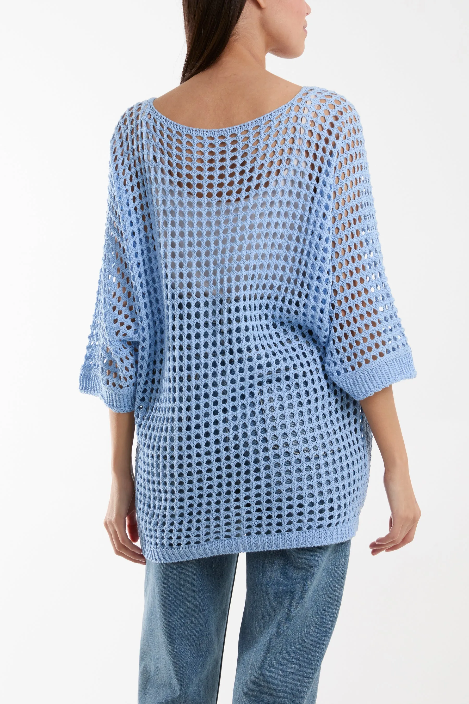 V-Neck Daisy Crochet Top