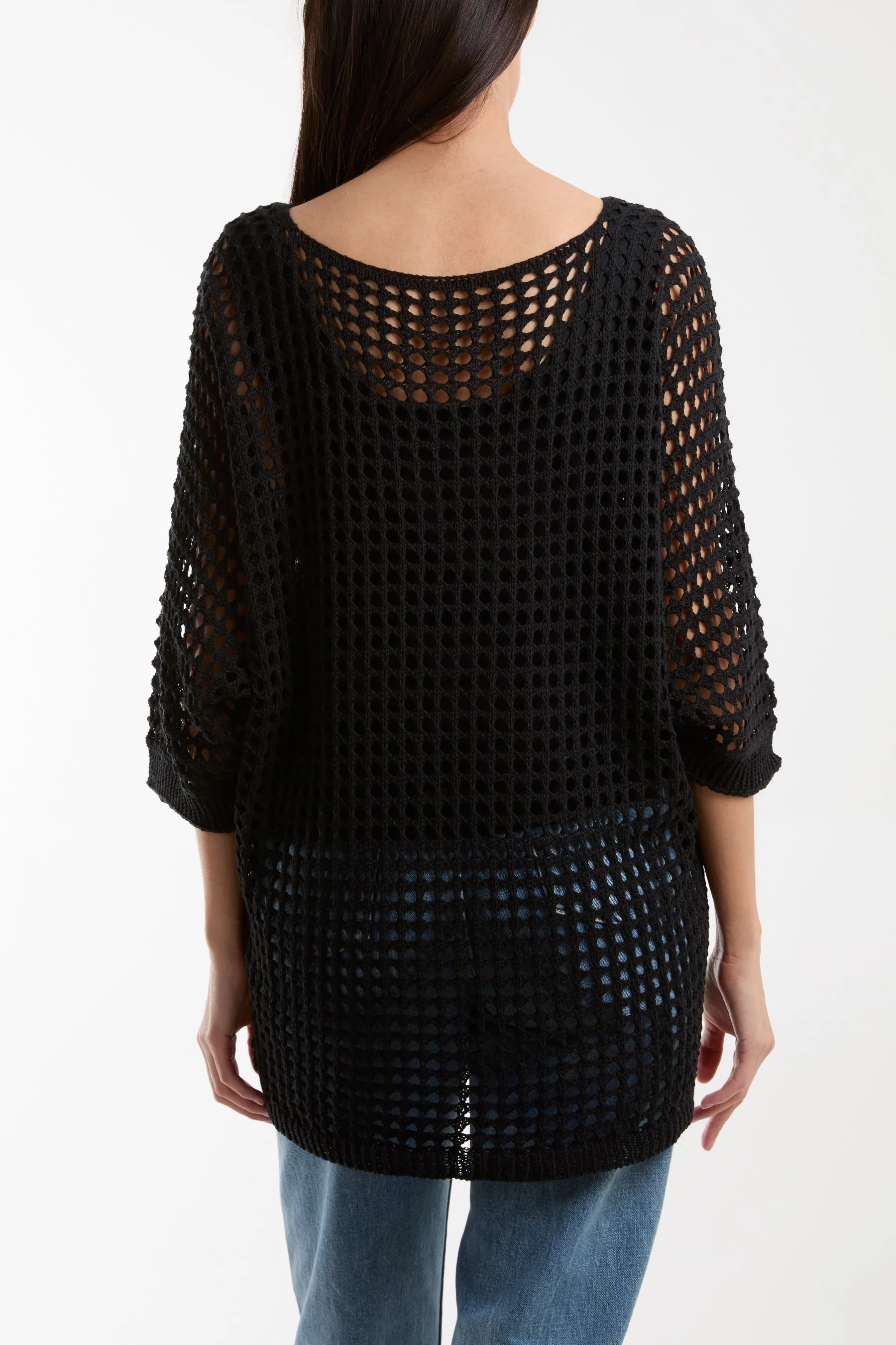 V-Neck Daisy Crochet Top