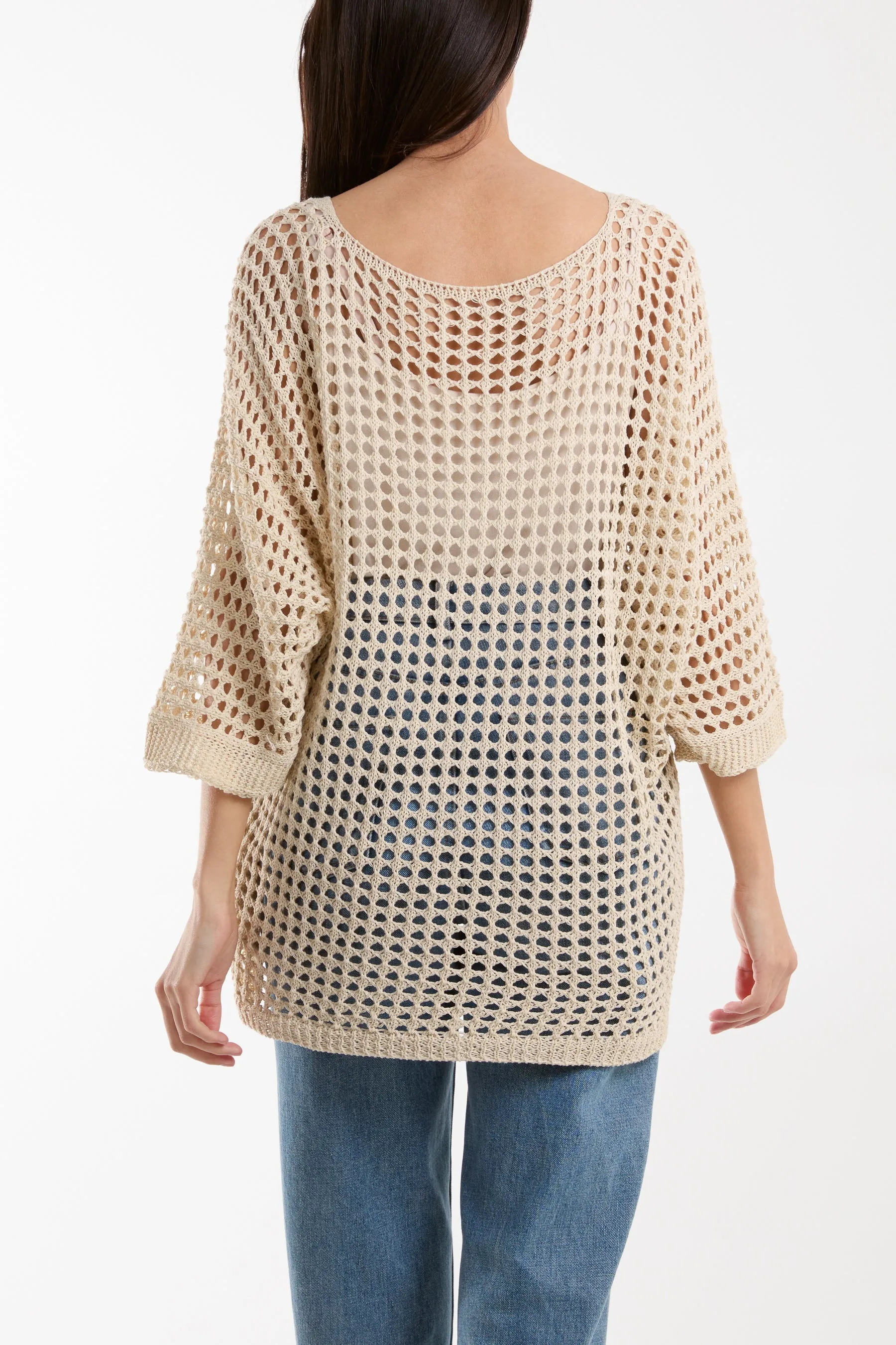 V-Neck Daisy Crochet Top