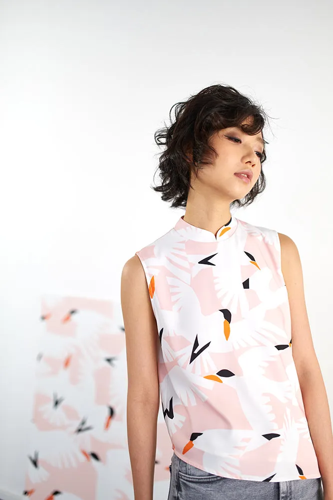 Vanilla Sky Cheongsam Top