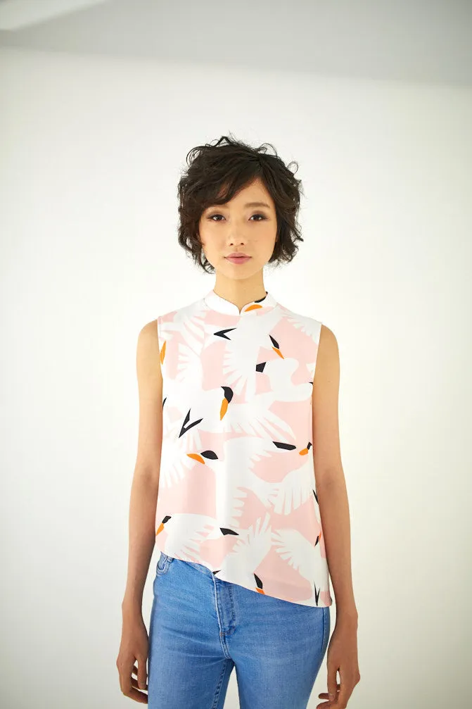 Vanilla Sky Cheongsam Top