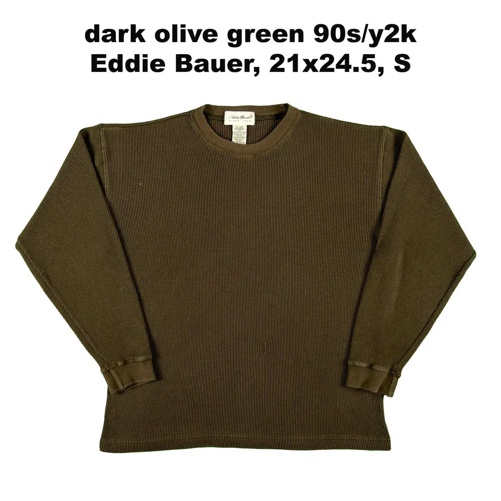 Vintage Eddie Bauer Waffle Knit Thermals- SELECT SHIRT