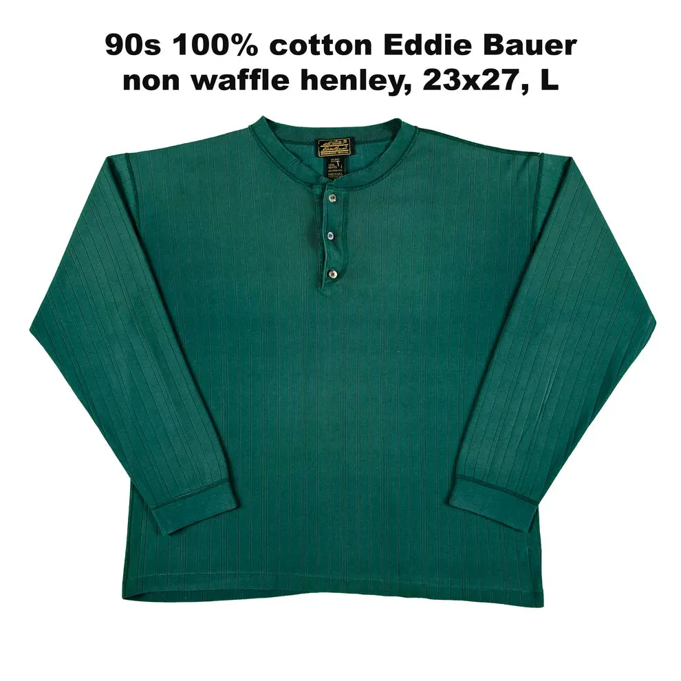 Vintage Eddie Bauer Waffle Knit Thermals- SELECT SHIRT
