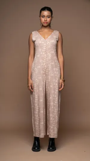 Viva V-neck Jumpsuit in Keep Growing Pattern