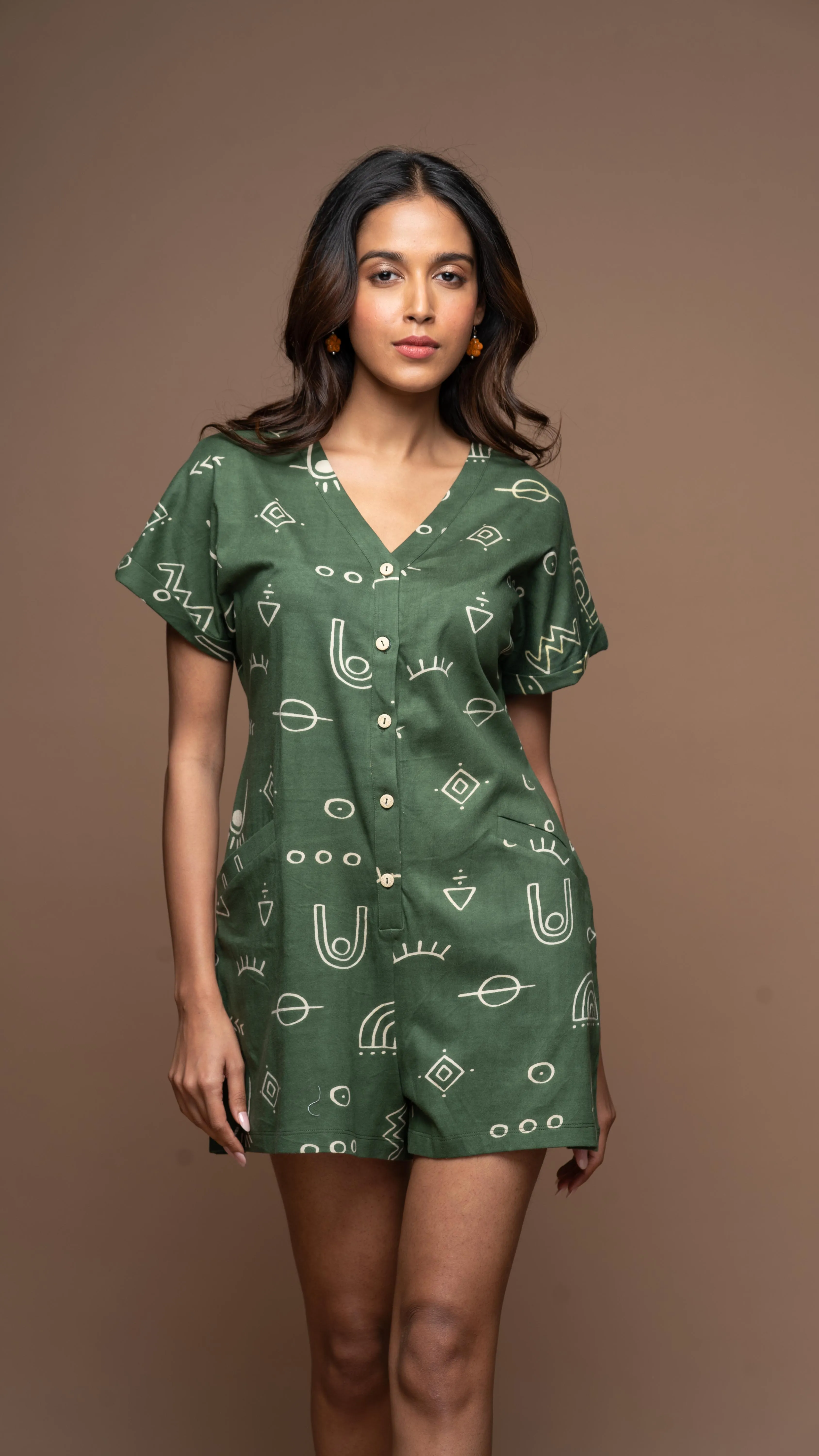 Vogue V Jumpsuit in As boho as it gets Pattern