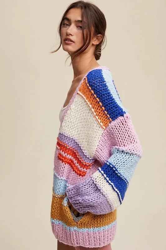 WARMTH AND WHIMSY STRIPE SWEATER