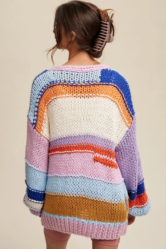 WARMTH AND WHIMSY STRIPE SWEATER
