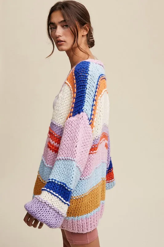 WARMTH AND WHIMSY STRIPE SWEATER
