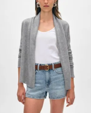 WHITE   WARREN CASHMERE MINI TRAPEZE