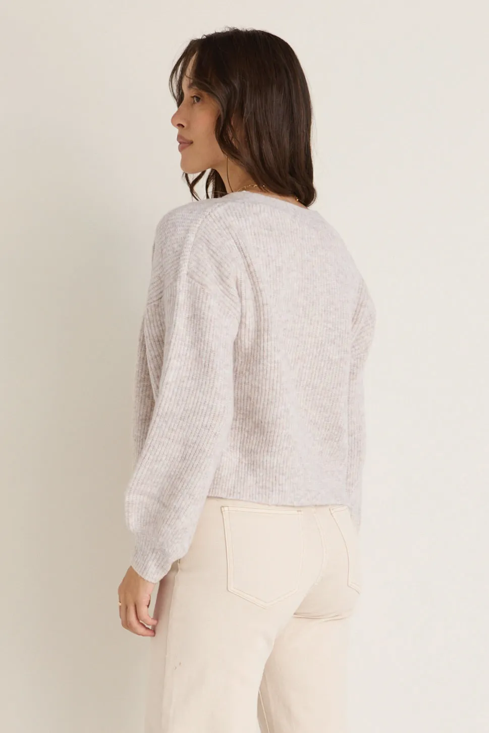 Wholesome Oat Chunky Knit Cardigan