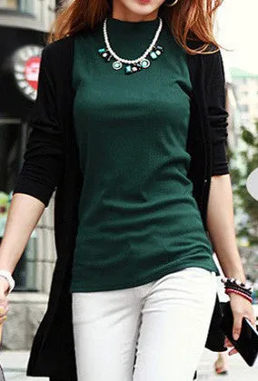 women autumn winter sleeveless solid color Tops & Tees cotton Tanks tops & Camis women lady Vest 10 colors