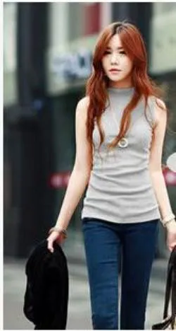 women autumn winter sleeveless solid color Tops & Tees cotton Tanks tops & Camis women lady Vest 10 colors