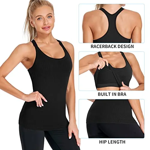 Women's Built-In Bra Yoga Tank (ATTRACO)