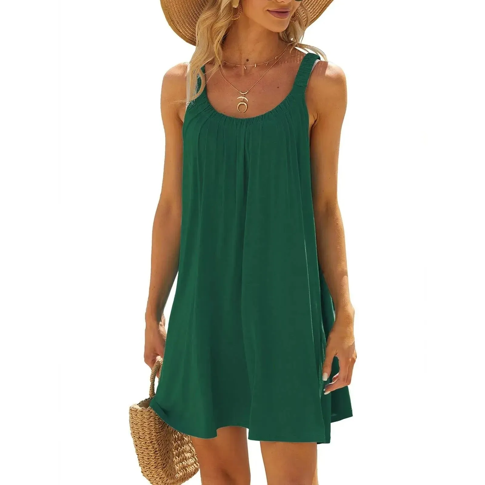 Womens dresses Women's Beach Dress Bikini Beachwear Coverups Casual Vacation Short Summer Dresses holiday dresses 2024