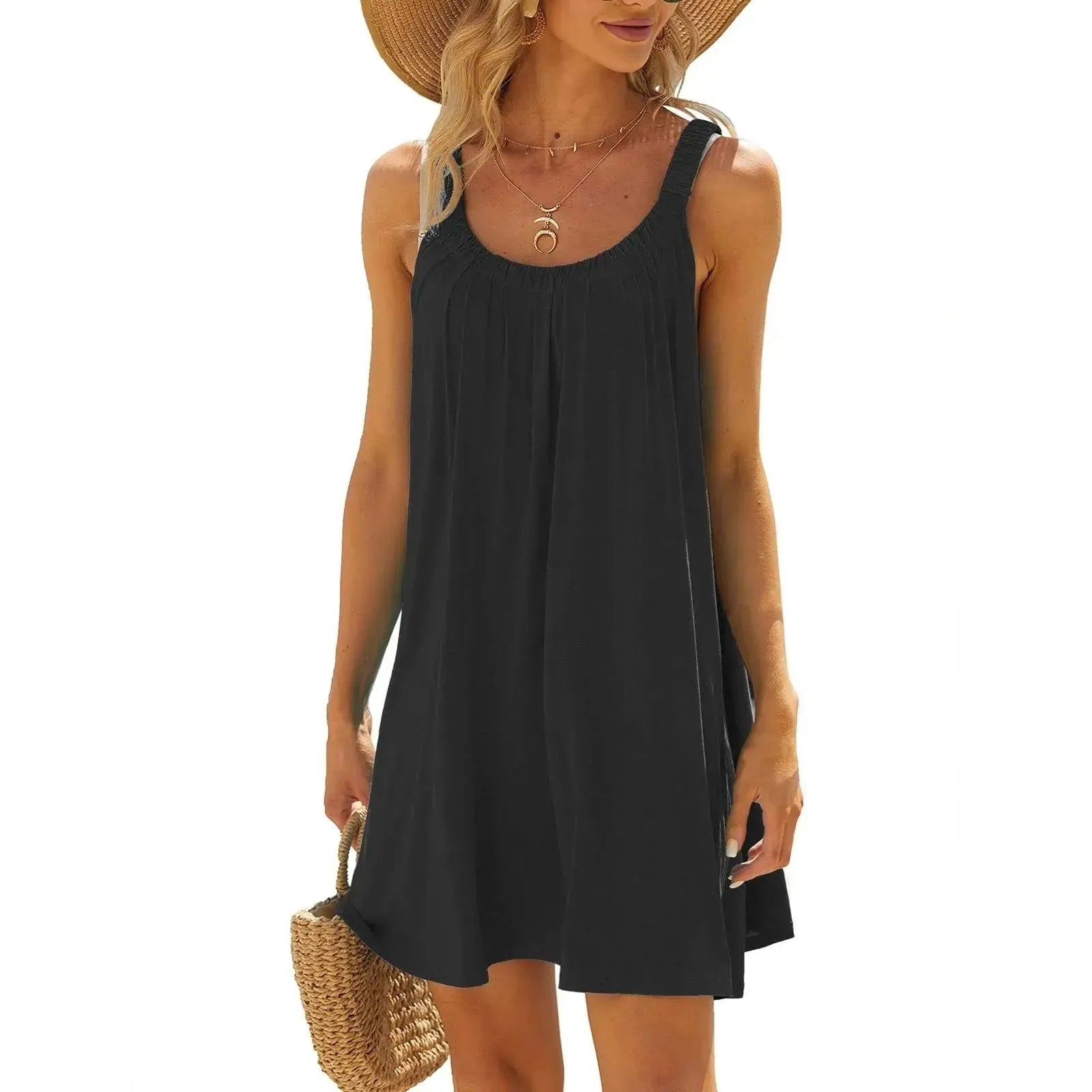 Womens dresses Women's Beach Dress Bikini Beachwear Coverups Casual Vacation Short Summer Dresses holiday dresses 2024