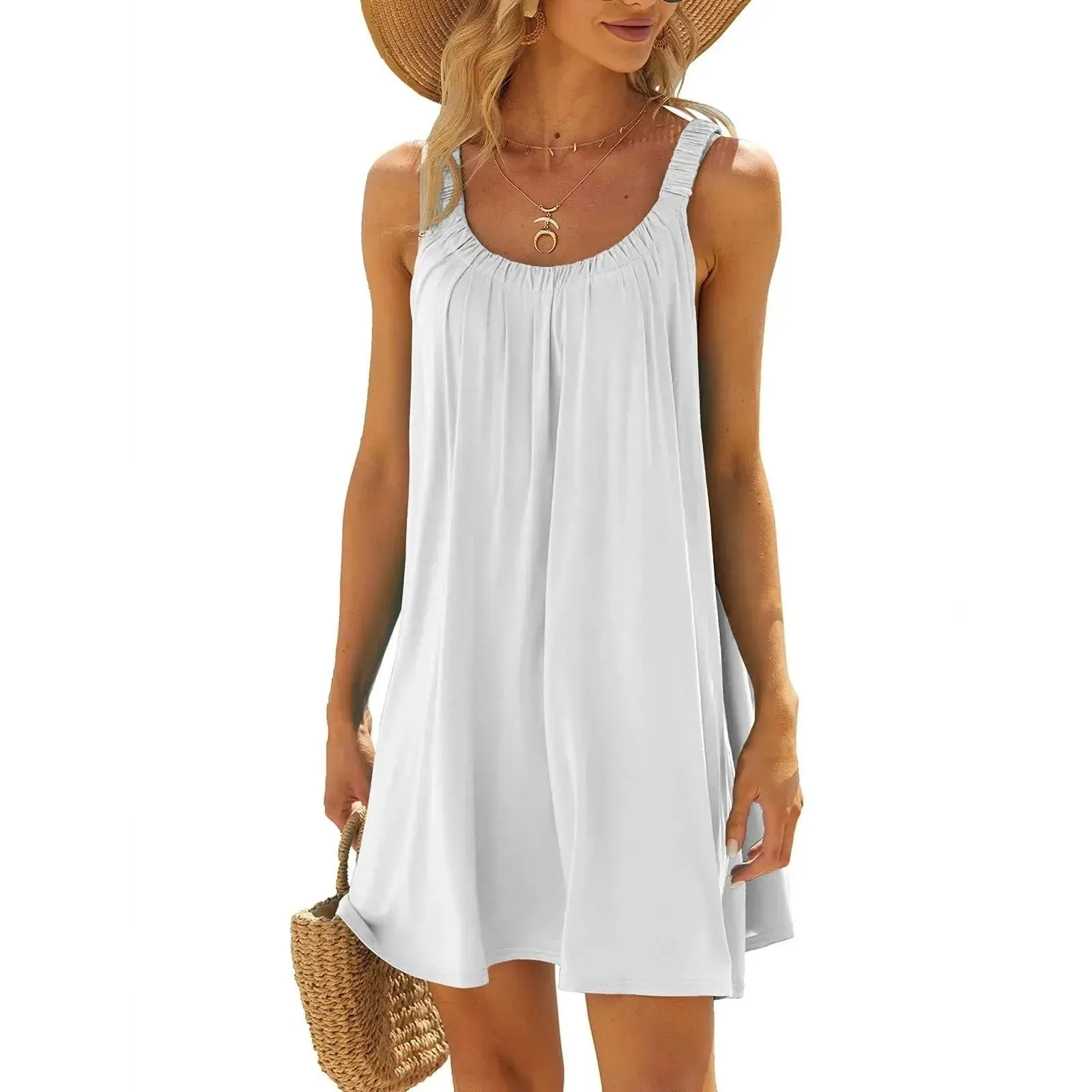Womens dresses Women's Beach Dress Bikini Beachwear Coverups Casual Vacation Short Summer Dresses holiday dresses 2024