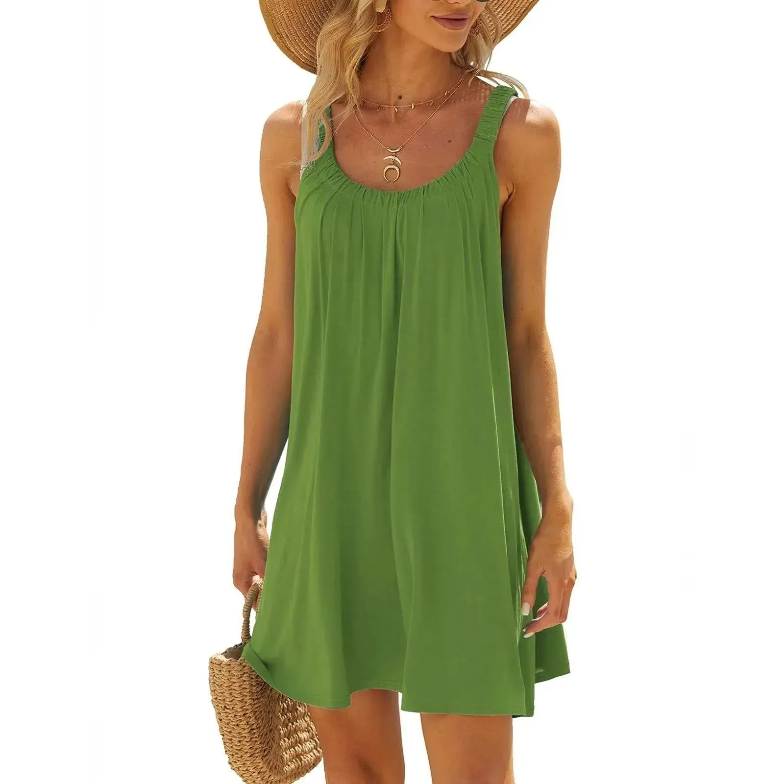 Womens dresses Women's Beach Dress Bikini Beachwear Coverups Casual Vacation Short Summer Dresses holiday dresses 2024