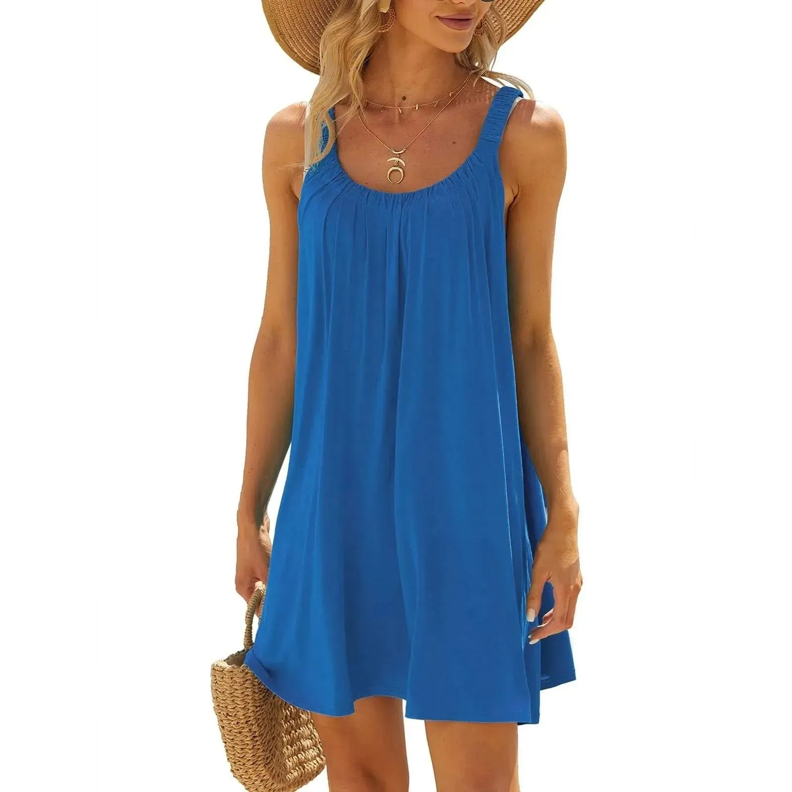 Womens dresses Women's Beach Dress Bikini Beachwear Coverups Casual Vacation Short Summer Dresses holiday dresses 2024