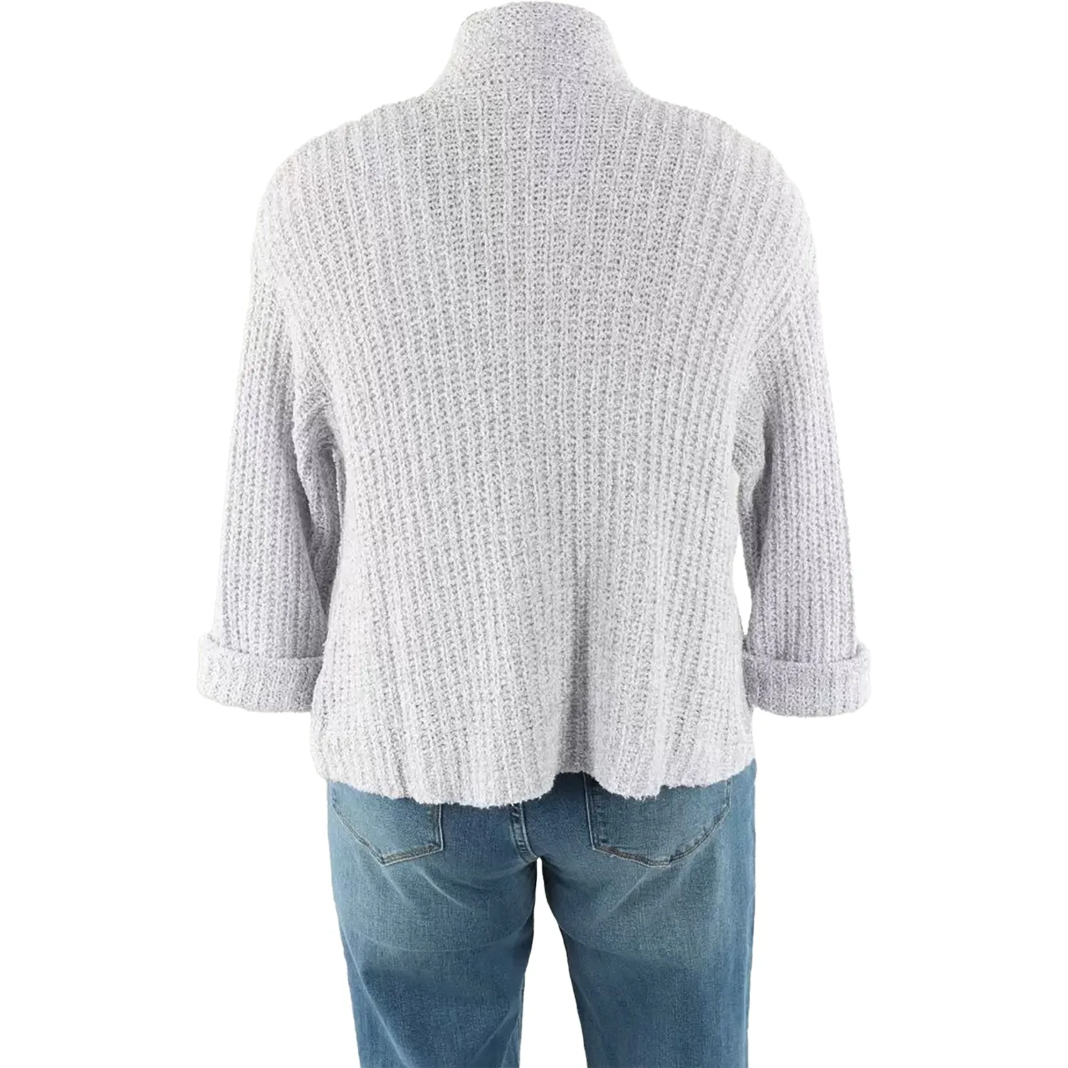 Women's Habitat Fisherman Rib Cardigan Smoke