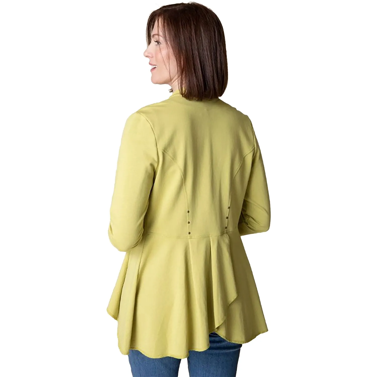Women's Habitat French Terry Drape Front Jacket Pear