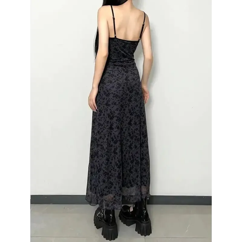 Y2K Spaghetti Strap Pullover Camisole in Polyester Print