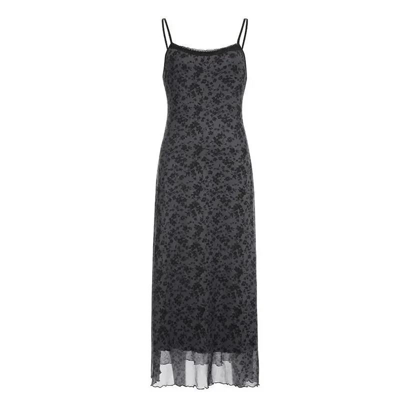 Y2K Spaghetti Strap Pullover Camisole in Polyester Print