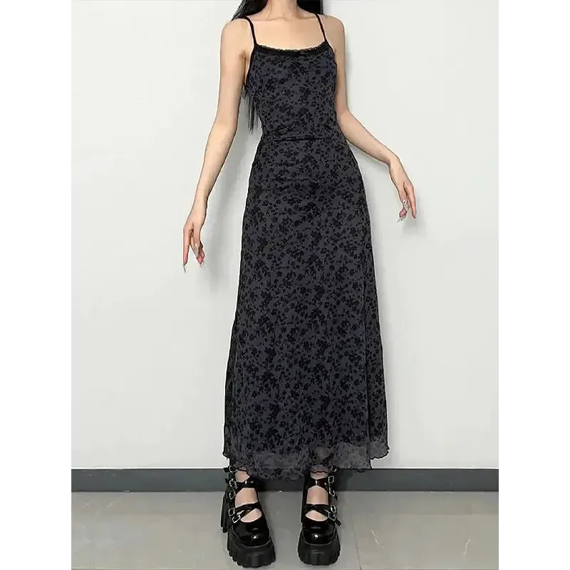 Y2K Spaghetti Strap Pullover Camisole in Polyester Print
