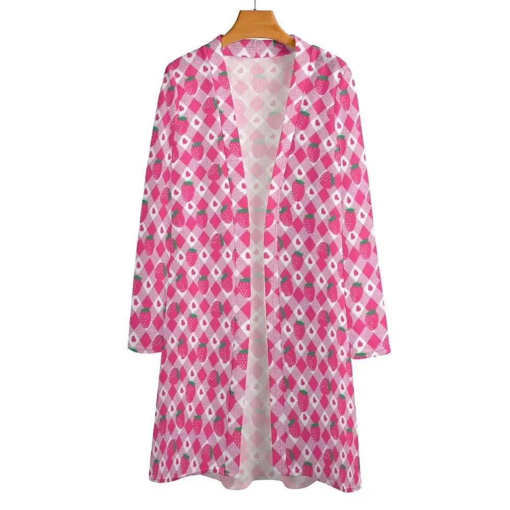 Y2K Women's Full Zip Cardigan Jacket in Durable Polyester